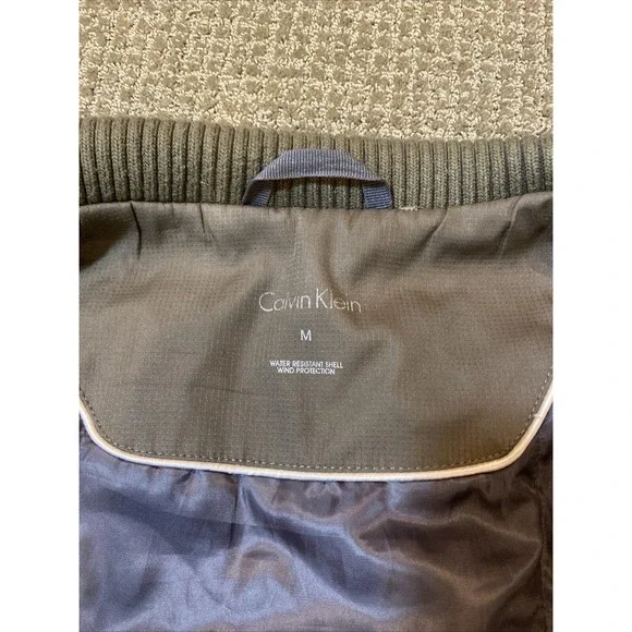 Calvin Klein Mens Ski Bomber Jacket Medium Brown - Picture 7 of 16